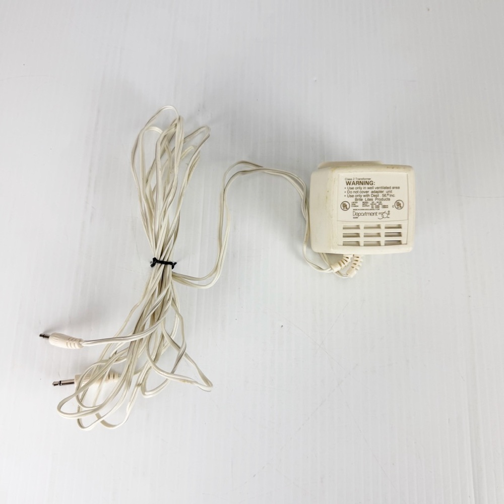 Department 56 Brite Lites Transformer Adapter 52256 UD-0612B Dual Jacks